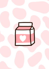 Milk carton and pastel pink theme