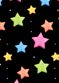 Colorful Stars black JP
