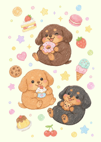 Dachshund and Sweets 1 (Pp)