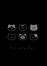 หน้าแมวน่ารัก / black gray