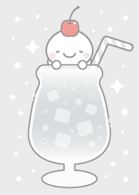 10:クリームソーダ:白色スノーマン