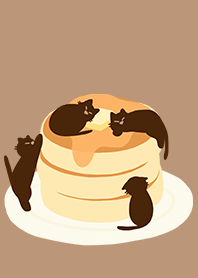 パンケーキとネコ