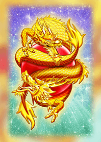 大強運を運んでくる【赤い珠追いの双龍】