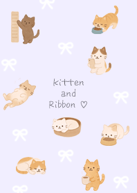 purple Kitten and Ribbon 04_1