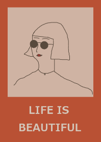 LIFE IS BEAUTIFUL -fall orange-