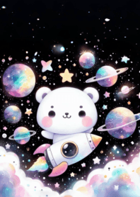 Little bear cute kawaii galaxy n.31