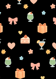 Small items on black