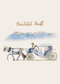 Beautiful Banff illustration 1 / brown