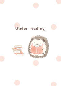 Hedgehog and Book -red- dot