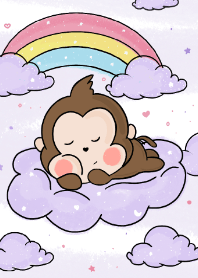The Sleeping Monkey and Clouds