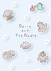 blue Daisy and Toy Poodle 05_2
