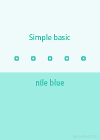 Simple basic ナイル ブルー