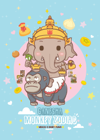 พระพิฆเนศ & ปีวอกลิง + รวยมั่งคั่ง
