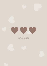 SIMPLE HEARTS  : beige