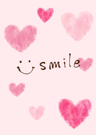 Smile watercolor heart-2-