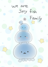 Jelly fish family pastel