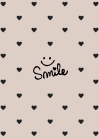 Black heart darkish Beige from Japan