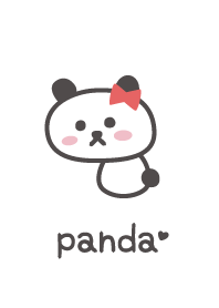 熊貓*白色*色帶