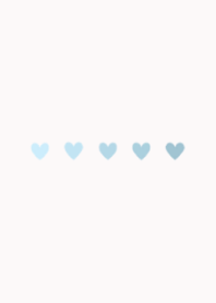 Heart-light blue- gradation