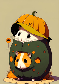 Halloween Hamster fDe416