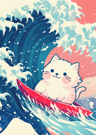 ✨可愛の衝浪貓咪❤️