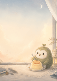 Moss Owl Peach Pudding Desk
