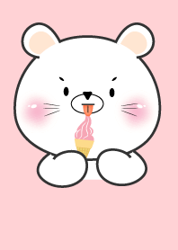 Face White Mouse  Simple Theme