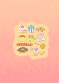 Cute confectionery set yellow