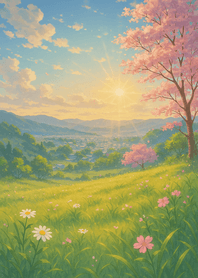 Golden Meadow Sunrise Beauty