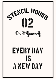 カフェ風ステンシル02