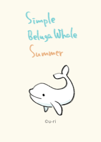 simple Beluga Whale - Summer -