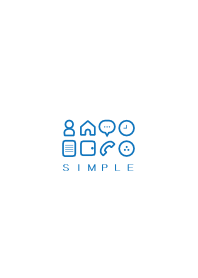 SIMPLE(white blue)V.300b