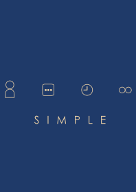 SIMPLE(navy white)Ver.2