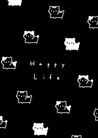 Kawaii Cat - black.