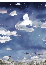 Night appearance background 1E3406