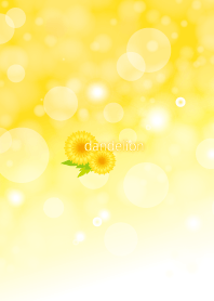 元気なタンポポ