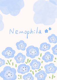 思い出の水彩ネモフィラ