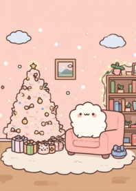 Cute white cat Christmas Day 2_66