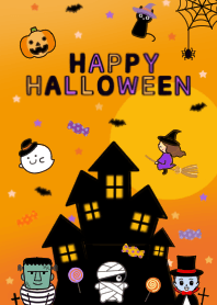 cute halloween theme black & orange