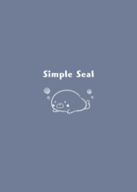 Simple Seal -blue gray-