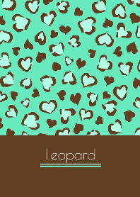 ♥ハートのヒョウ柄♡チョコミントVer.