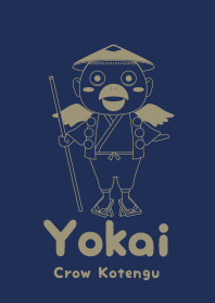 Yokai Crow Kotengu Navy blue