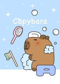 Capybara Take a Shower