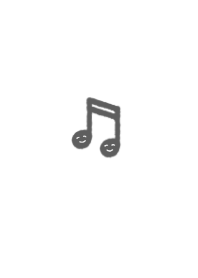 music note Theme white