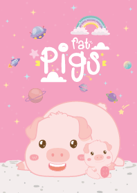 Fat Pigs Mini Galaxy Pink