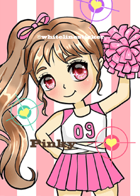 Pinky pom pom girl