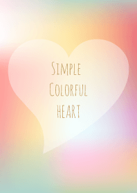 Simple colorful heart 03.
