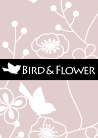 Bird&Flower/Black 17