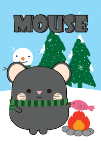 Winter Black Mouse Theme