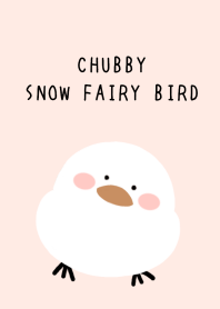 CHUBBY SNOW FAIRY BIRD-LIGHT PINK